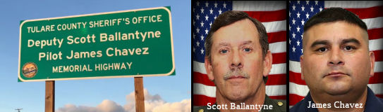 Sheriff’s Officers Deputy Sheriff Scott Ballantyne and Sheriff’s Pilot James Chavez Memorial Highway
