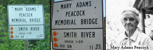 Mary Adams Peacock Memorial Bridge