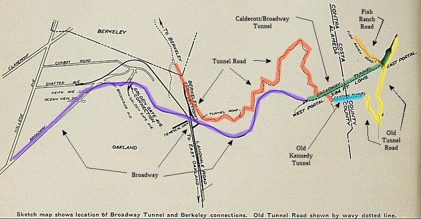 Routing of the original Kennedy Tunnel