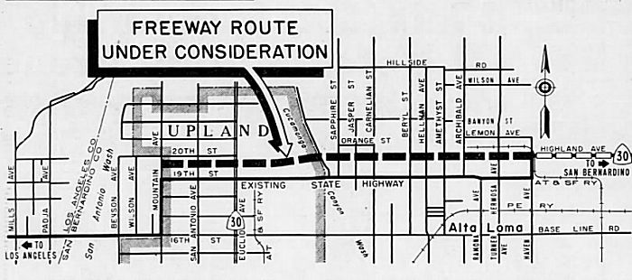 Freeway Adoption for Rte 30 in Upland