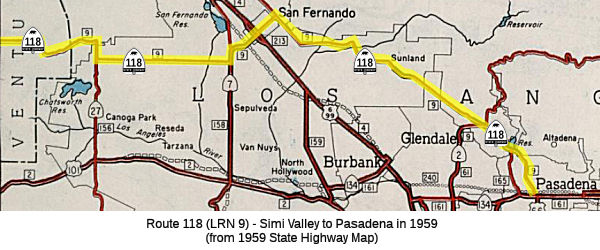 Route 118 in 1959