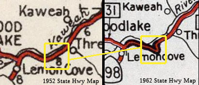 Comparison of routing at Lake Kaweah, 1952 to 1962