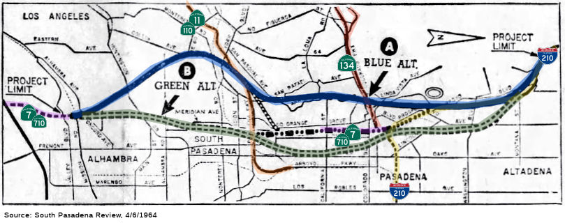 1964 Rte 7/710 Route Proposal