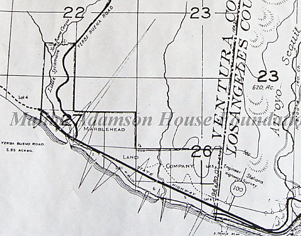 Yerba Buena Road - Rindge Ownership. Source: https://adamsonhouse.pastperfectonline.com/photo/8C20EC3C-DA91-4642-B034-713451867216